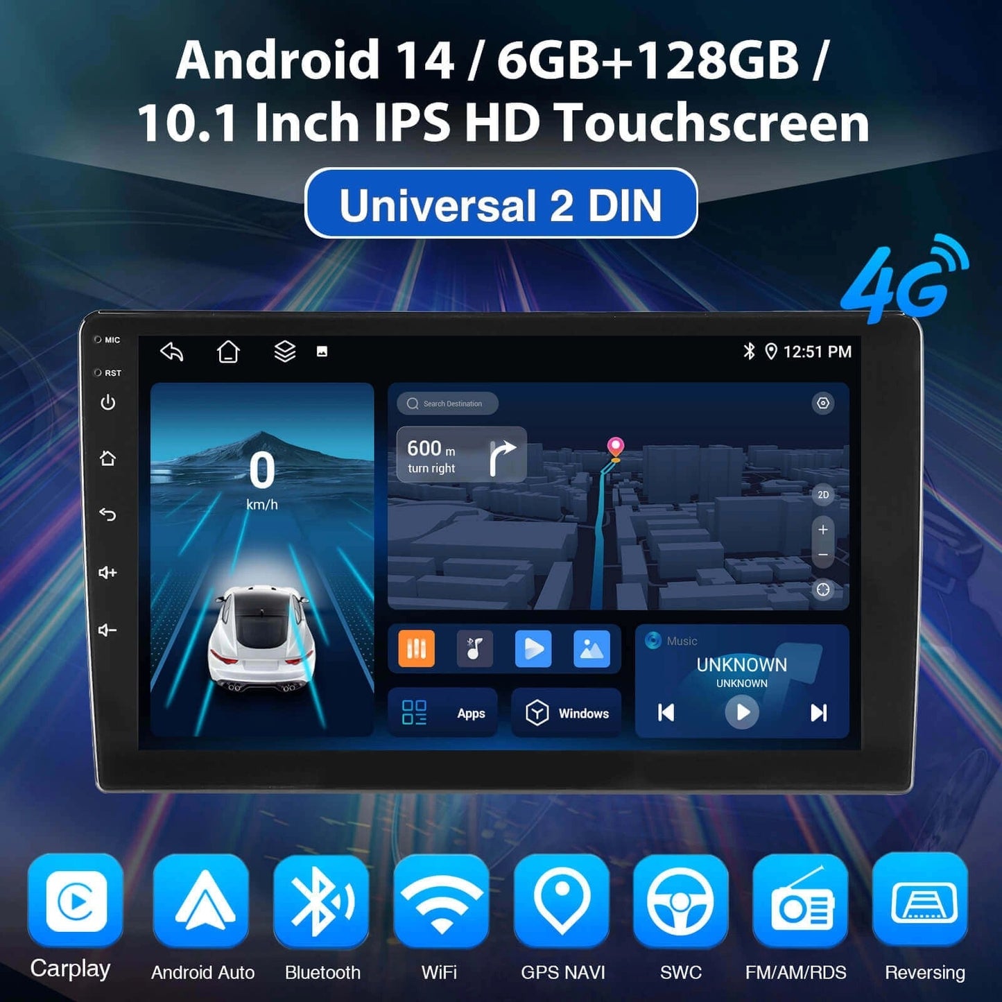 ESSGOO2DinMP5AR100110.1InchQLEDdisplay,WirelessCarPlay&AndroidAutoDisplay,MirrorLink,Bluetooth5.0,CompatiblewithVariousVehicleModels
