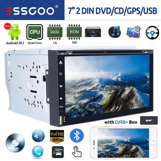 ESSGOOAndroid10CarStereoDAB+DVDCDPlayerBluetoothSatNavUSBDoubleDIN