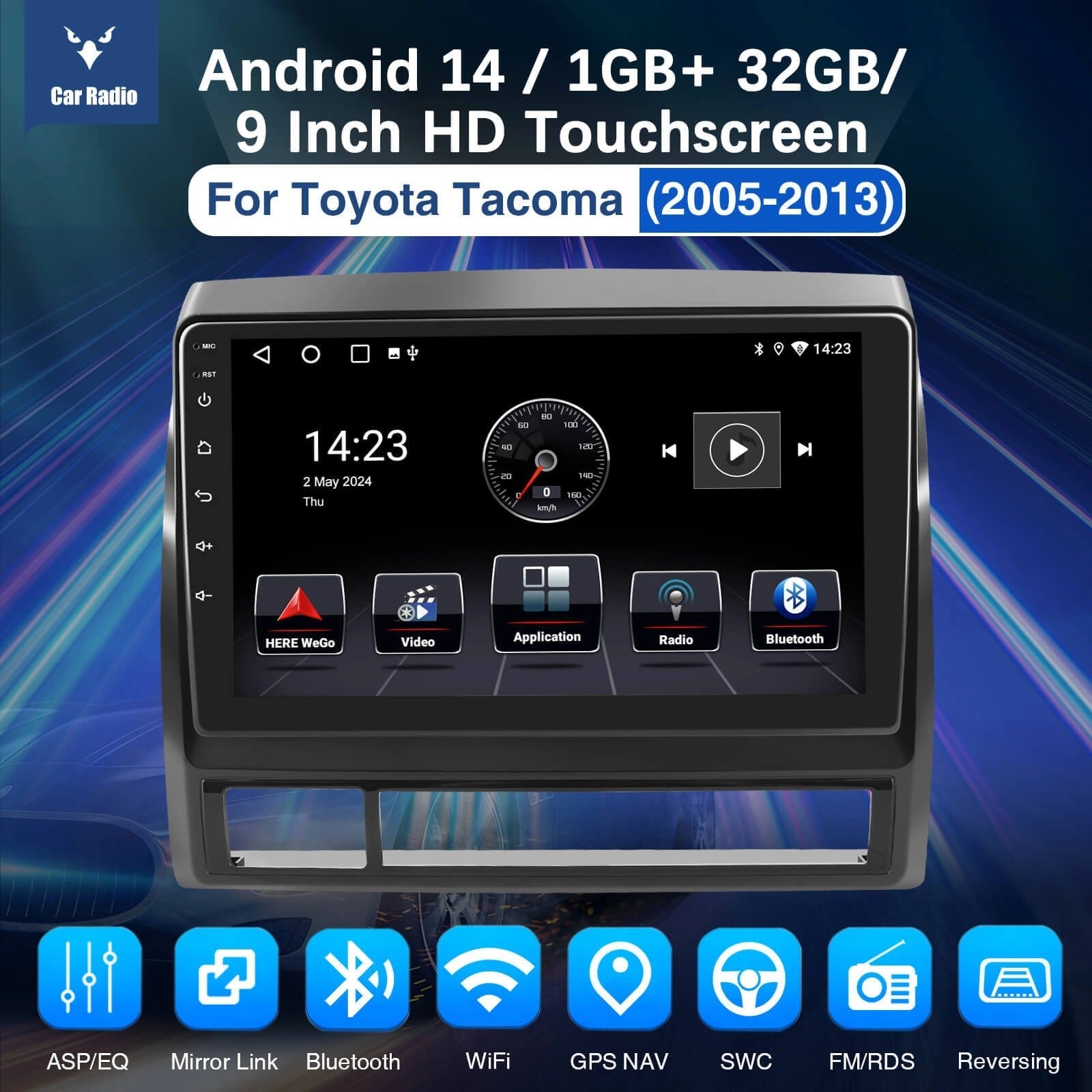 ESSGOOAR9001|Double2DINSuitableForToyotaTacoma2005-2013CarBluetoothRadioStereoRDSMP5Player