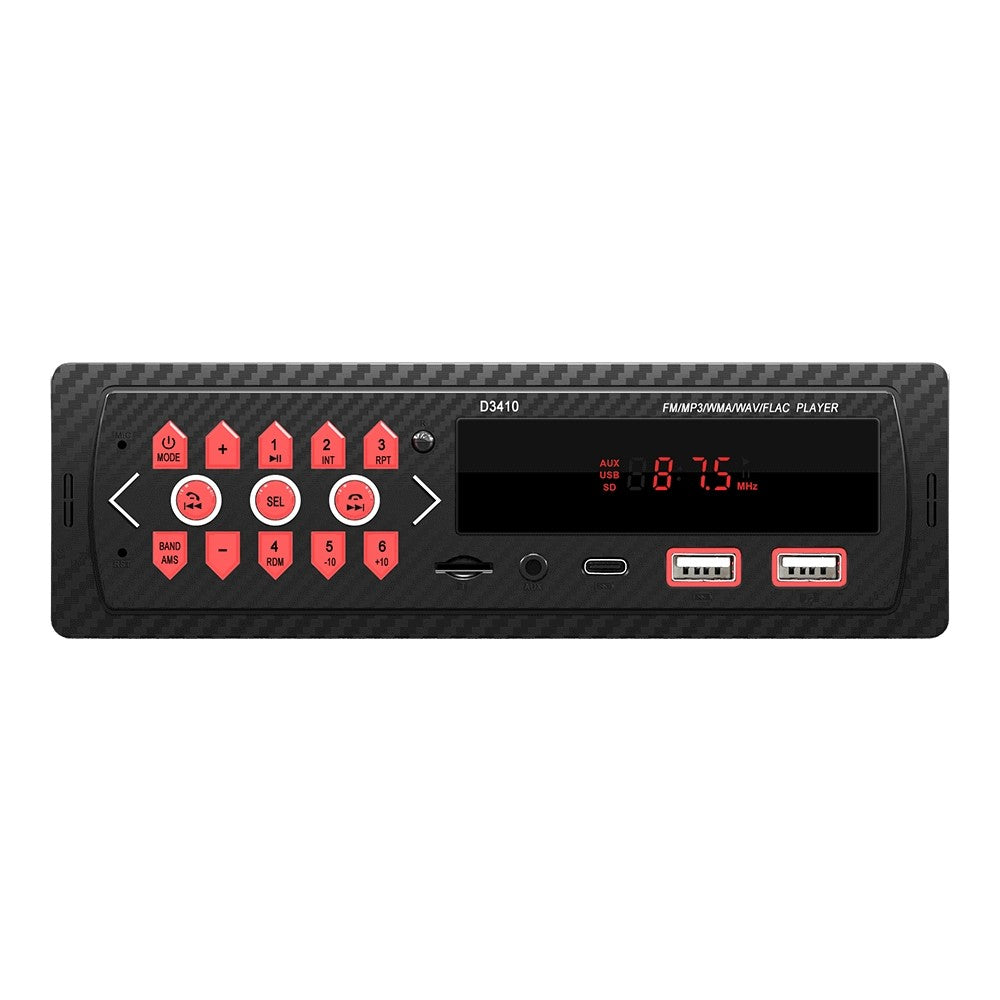 ESSGOOD3410|SingleDinCarStereoMP3PlayerFMAudioRadioBluetooth5.0SupportUSBAUX