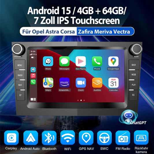 ESSGOOMP5AZ0001|Android15,7-inchZollIPSTouchscreen-ForOpel,Bluetooth4.1,AppleCarPlay&AndroidAuto,FMRDS
