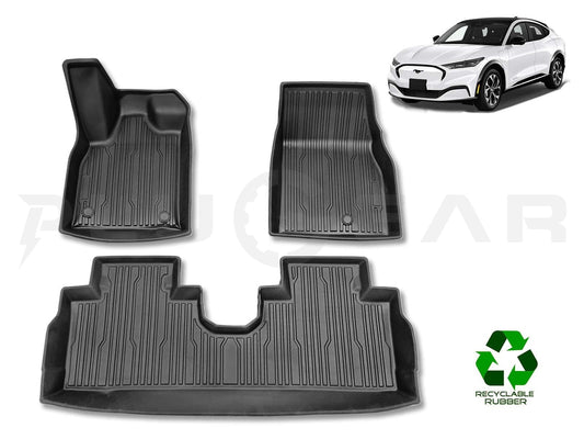 FordMustangMach-E:All-weatherFloorMats,FloorLiners(PremiumRecyclableRubber)