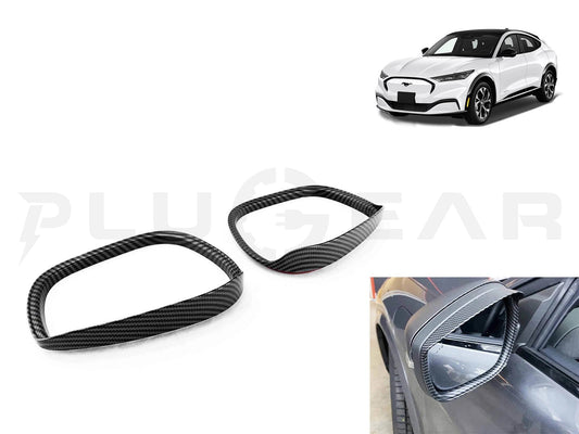 FordMustangMach-E:SideMirror,RearViewMirrorRainGuard(Carbon-look)