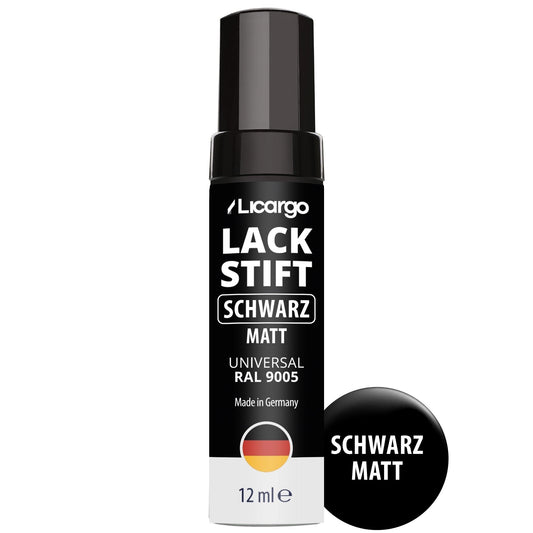 LackstiftSchwarzMatt-RAL9005,12ml
