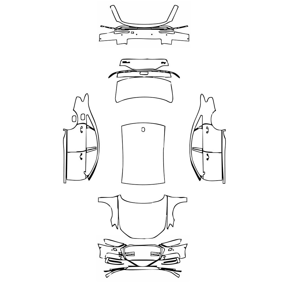 PassgenaueLackschutzfolienPPFAudiA8A8(StandardWheelbase)Base2020