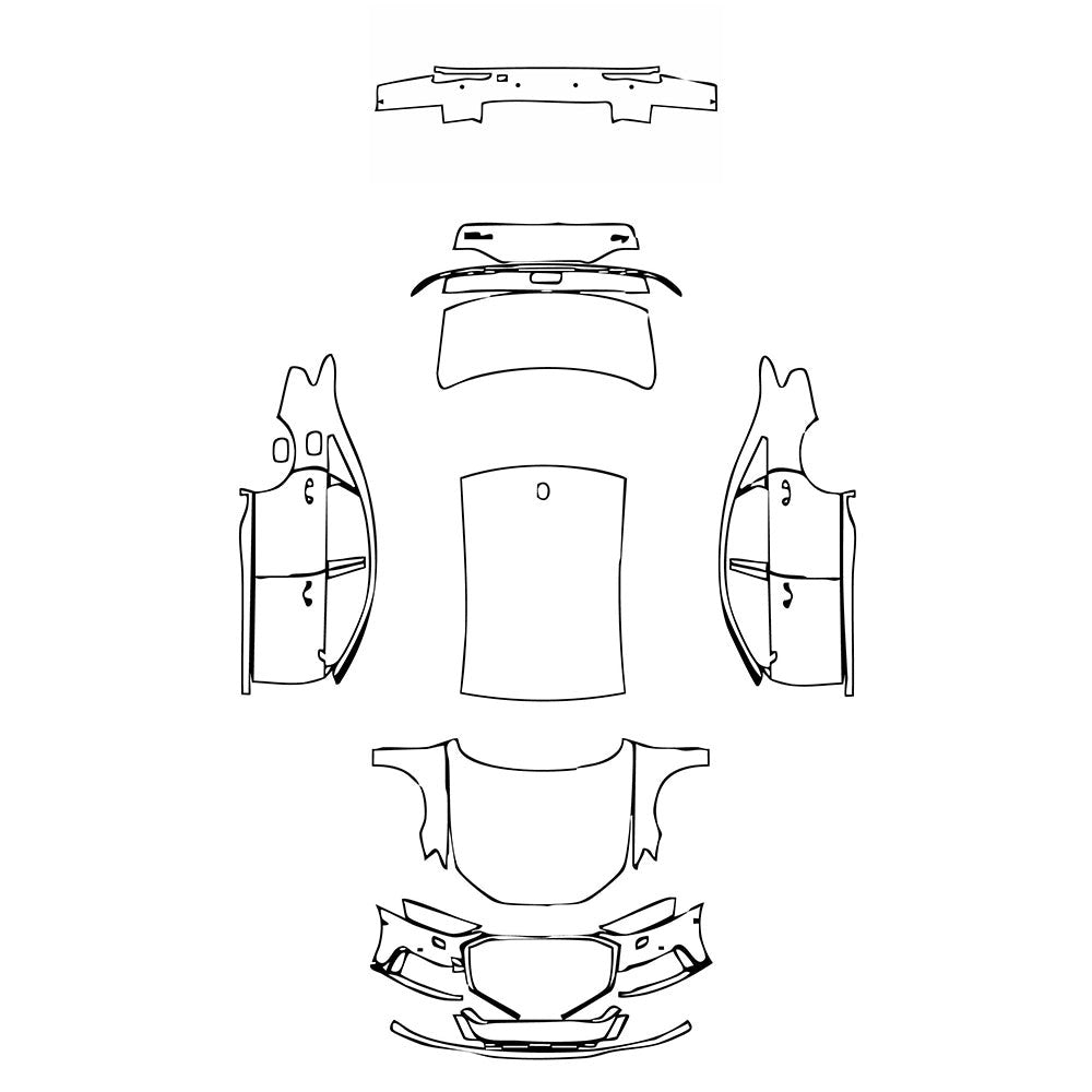 PassgenaueLackschutzfolienPPFAudiA8A8(StandardWheelbase)S-Line2020