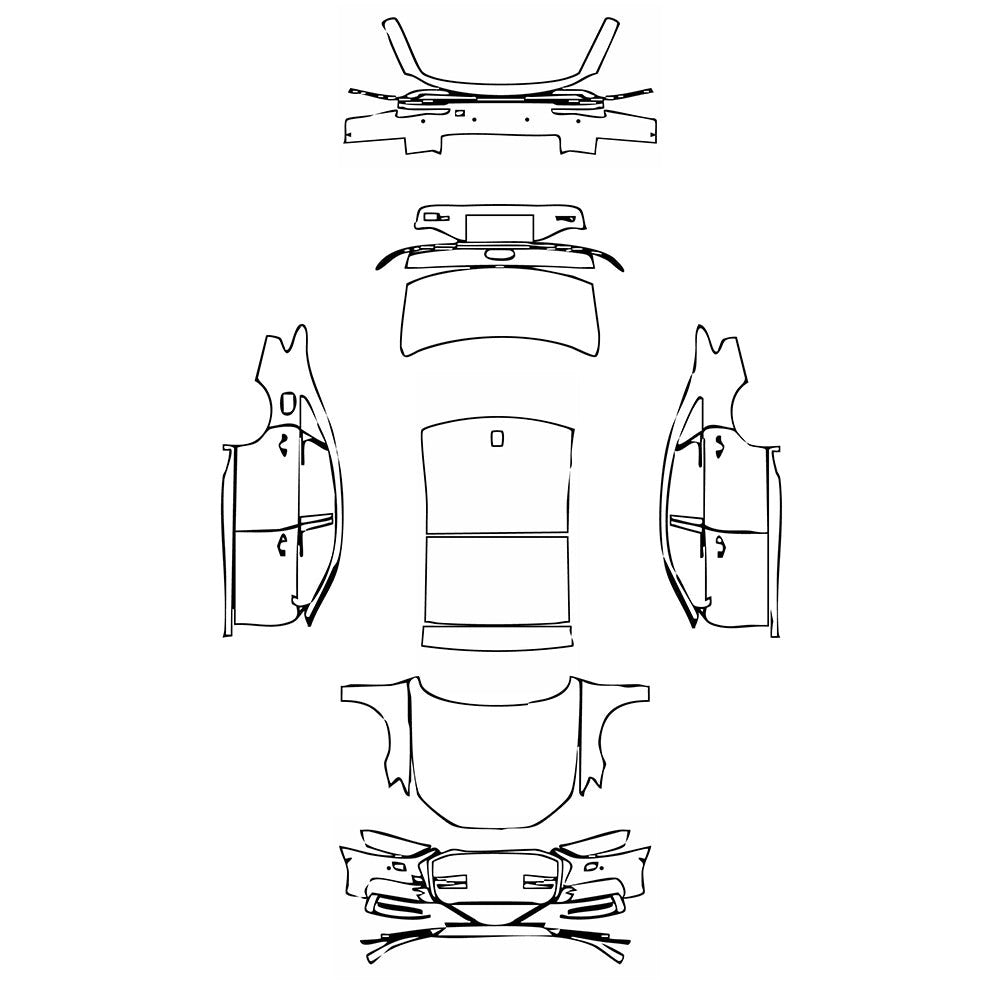 PassgenaueLackschutzfolienPPFAudiA8A8L(ExtendedWheelbase)Base2020