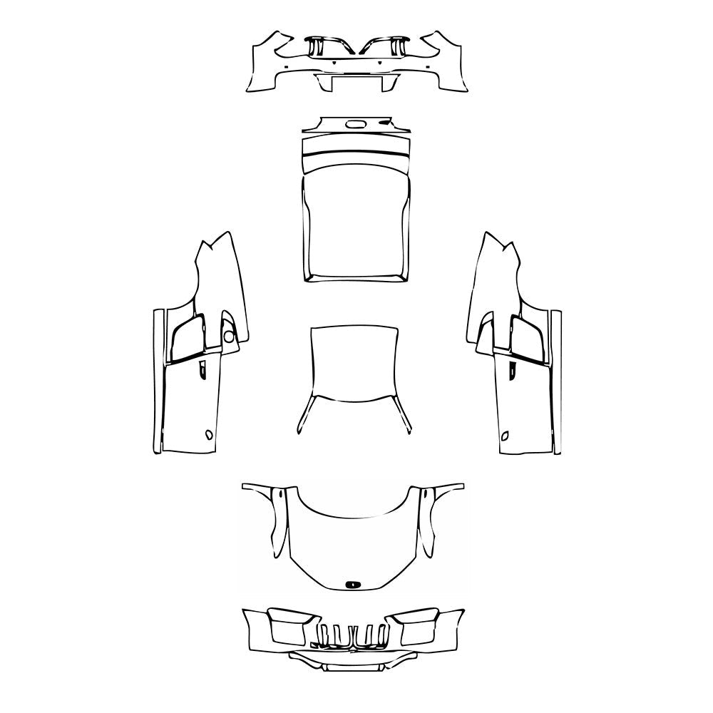 PassgenaueLackschutzfolienPPFAudiR8V10Coupe2018