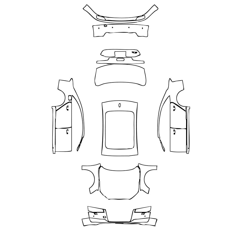 PassgenaueLackschutzfolienPPFAudiA8A8L(ExtendedWheelbase)Base2017