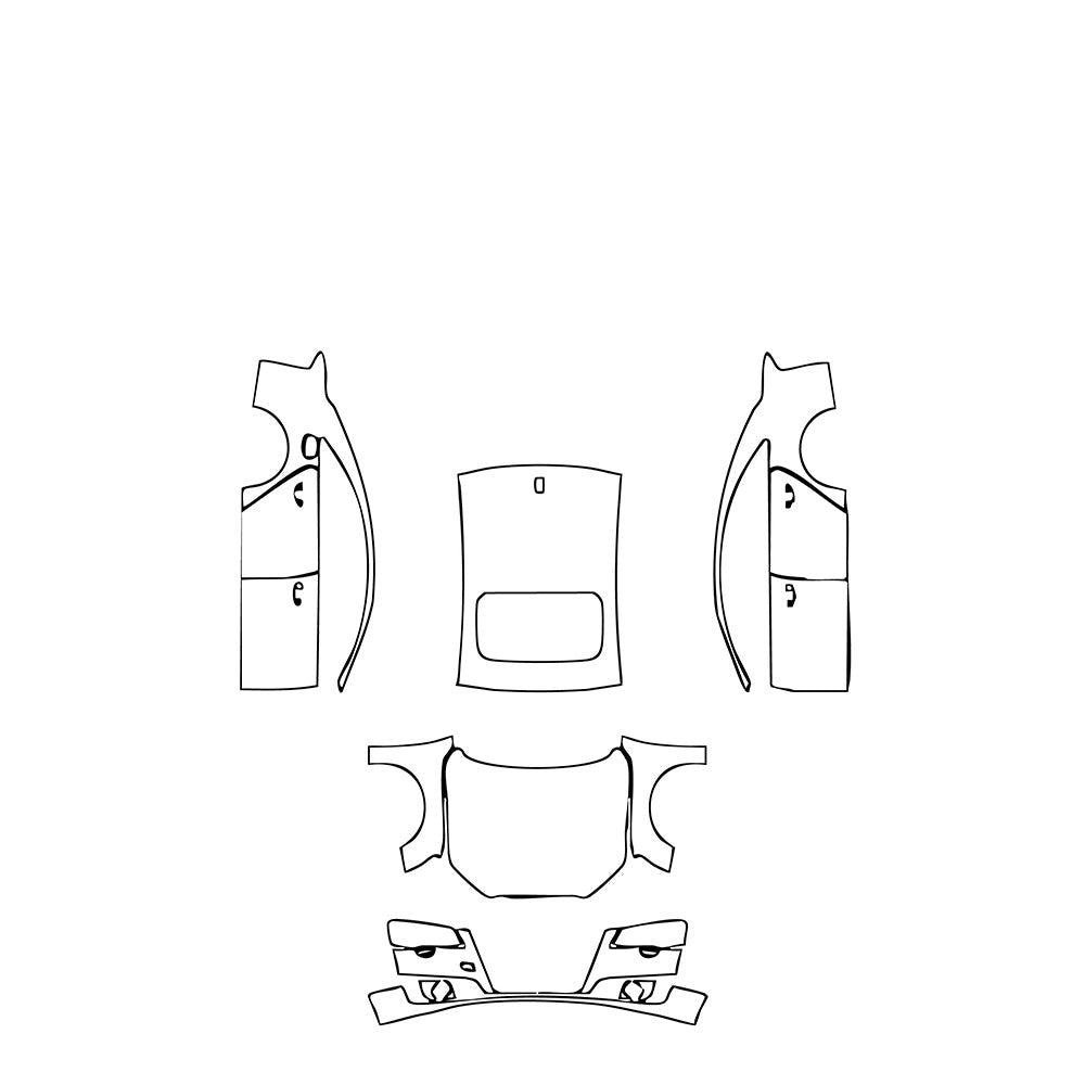 PassgenaueLackschutzfolienPPFAudiA8A8(StandardWheelbase)Base2012