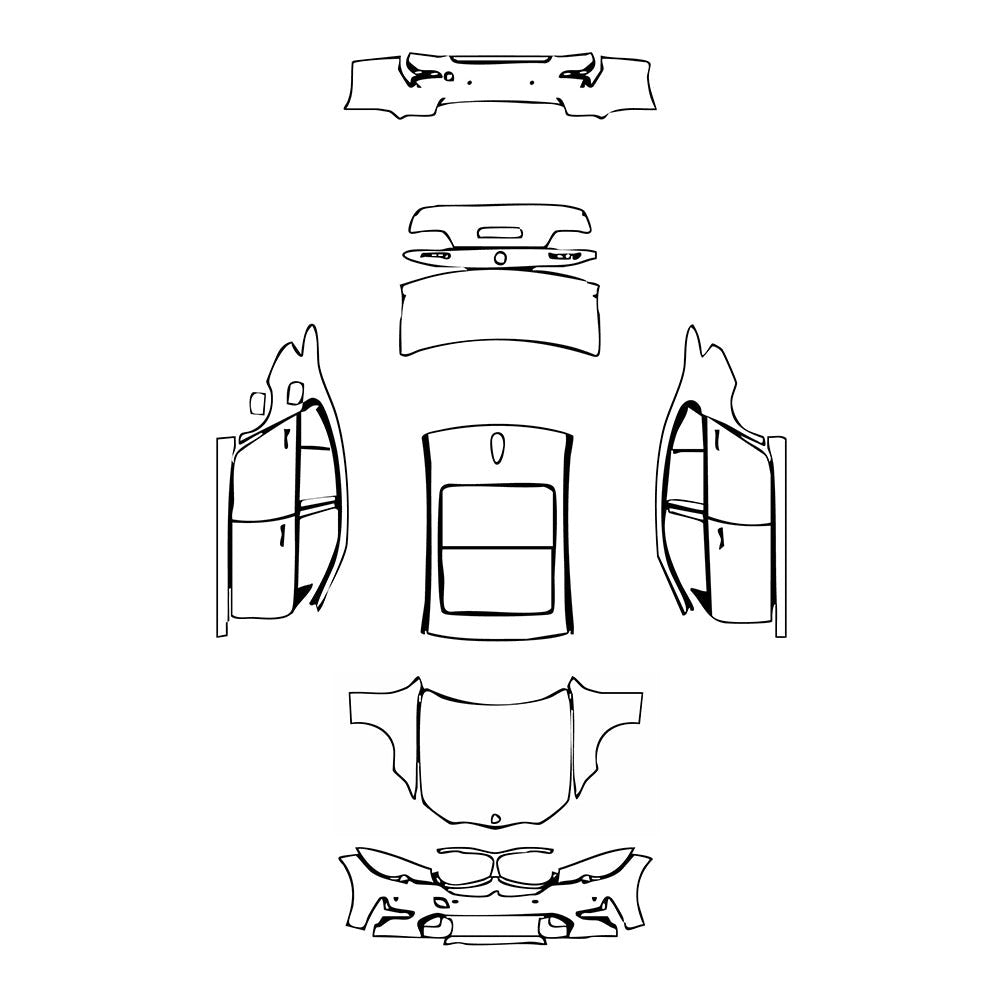 PassgenaueLackschutzfolienPPFBMW3SeriesSedanBaseExtendedWheelbase2020
