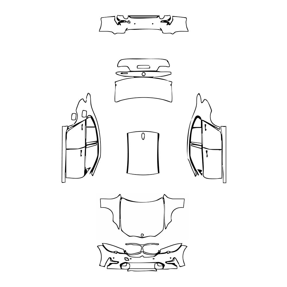 PassgenaueLackschutzfolienPPFBMW3SeriesSedanLuxuryStandardWheelbase2020