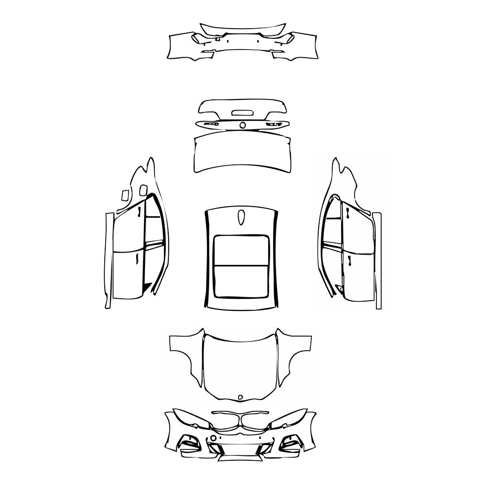 PassgenaueLackschutzfolienPPFBMW3SeriesSedanMSportExtendedWheelbase2020