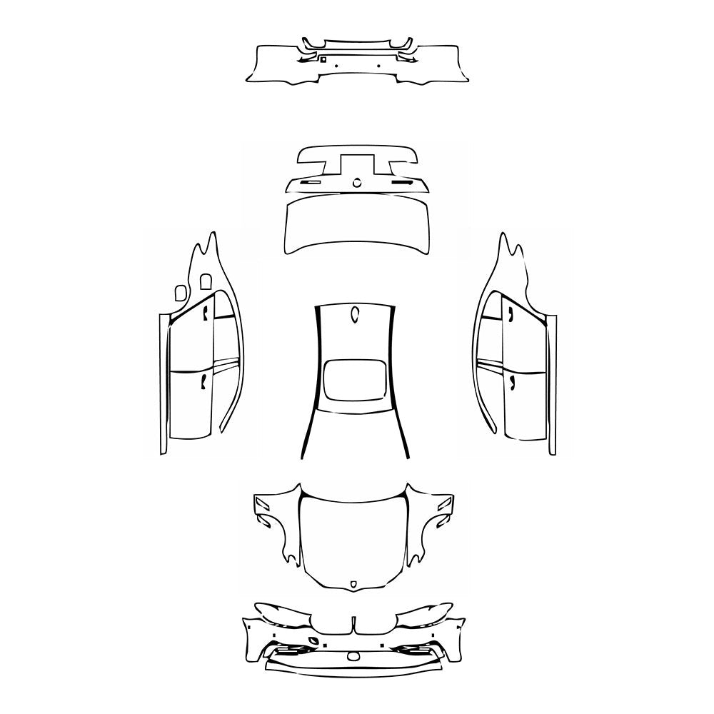 PassgenaueLackschutzfolienPPFBMW5SeriesSedanExtendedWheelbaseLuxury2019