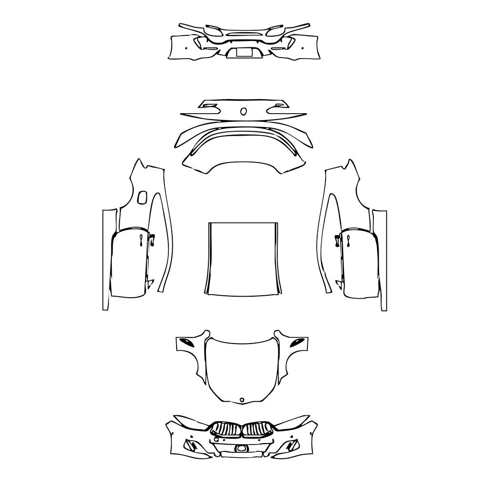 PassgenaueLackschutzfolienPPFBMW8SeriesCoupeM850i2019