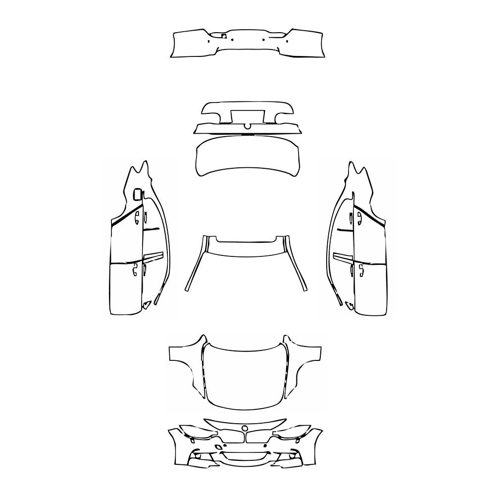 PassgenaueLackschutzfolienPPFBMW3SeriesSedanMSportExtendedWheelbase2016
