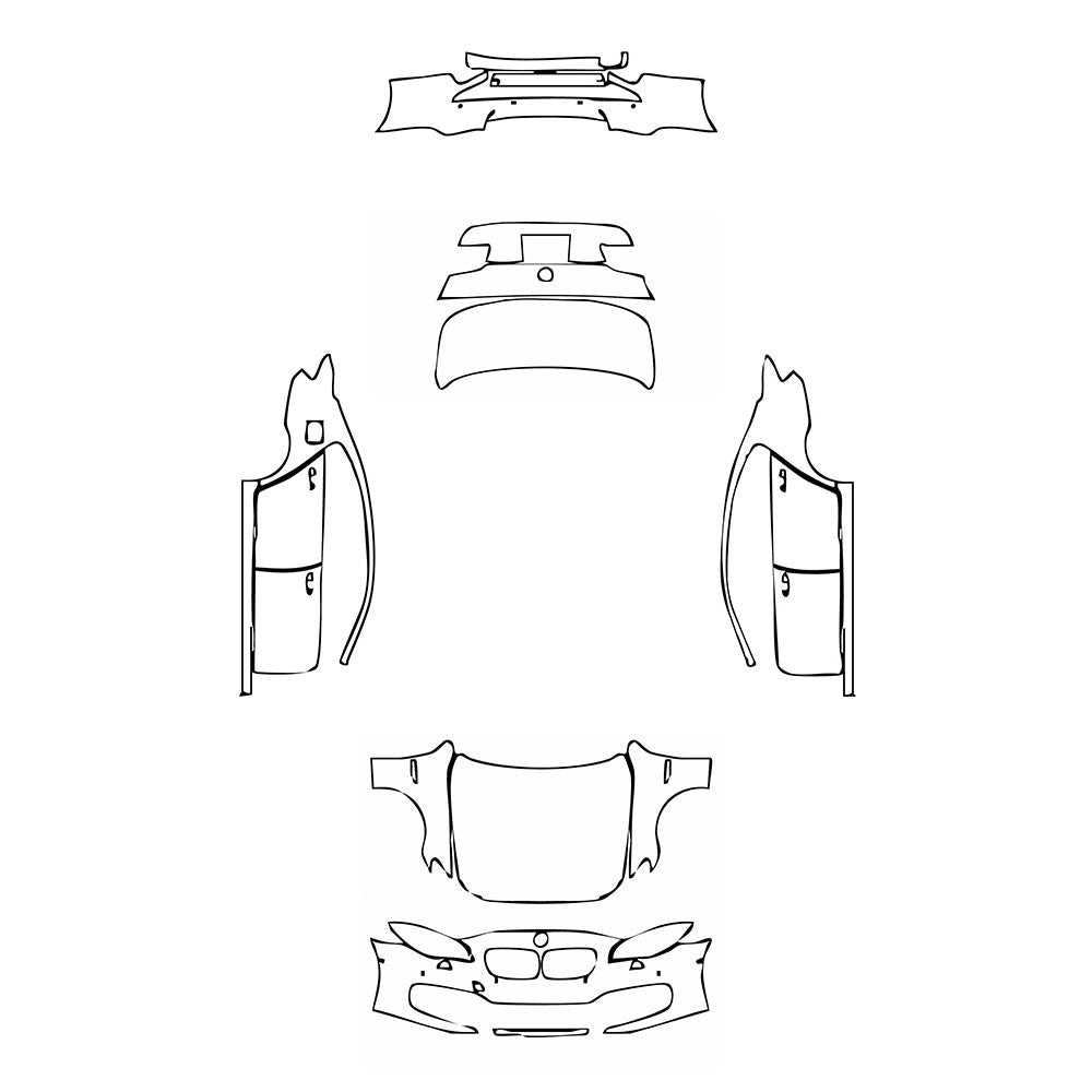 PassgenaueLackschutzfolienPPFBMW5SeriesSedanExtendedWheelbaseLuxury2016