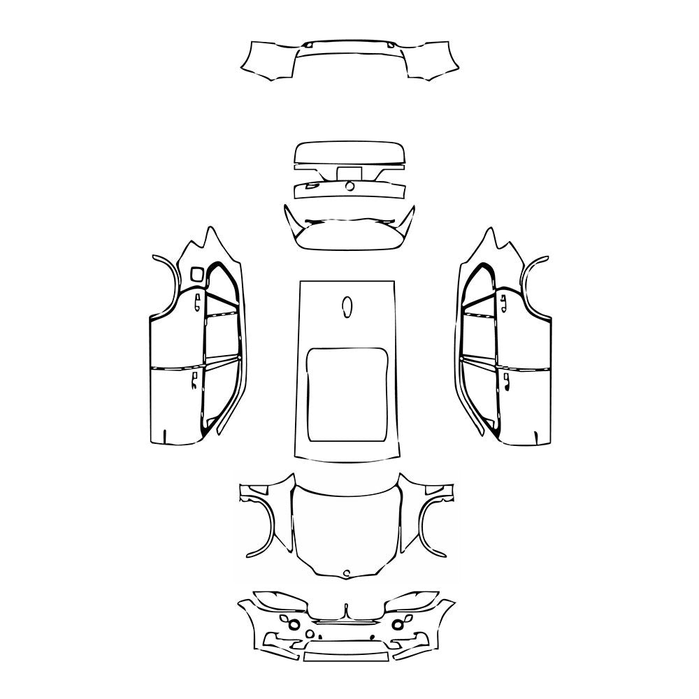 PassgenaueLackschutzfolienPPFBMWX5StandardWheelbaseLuxuryLine2016
