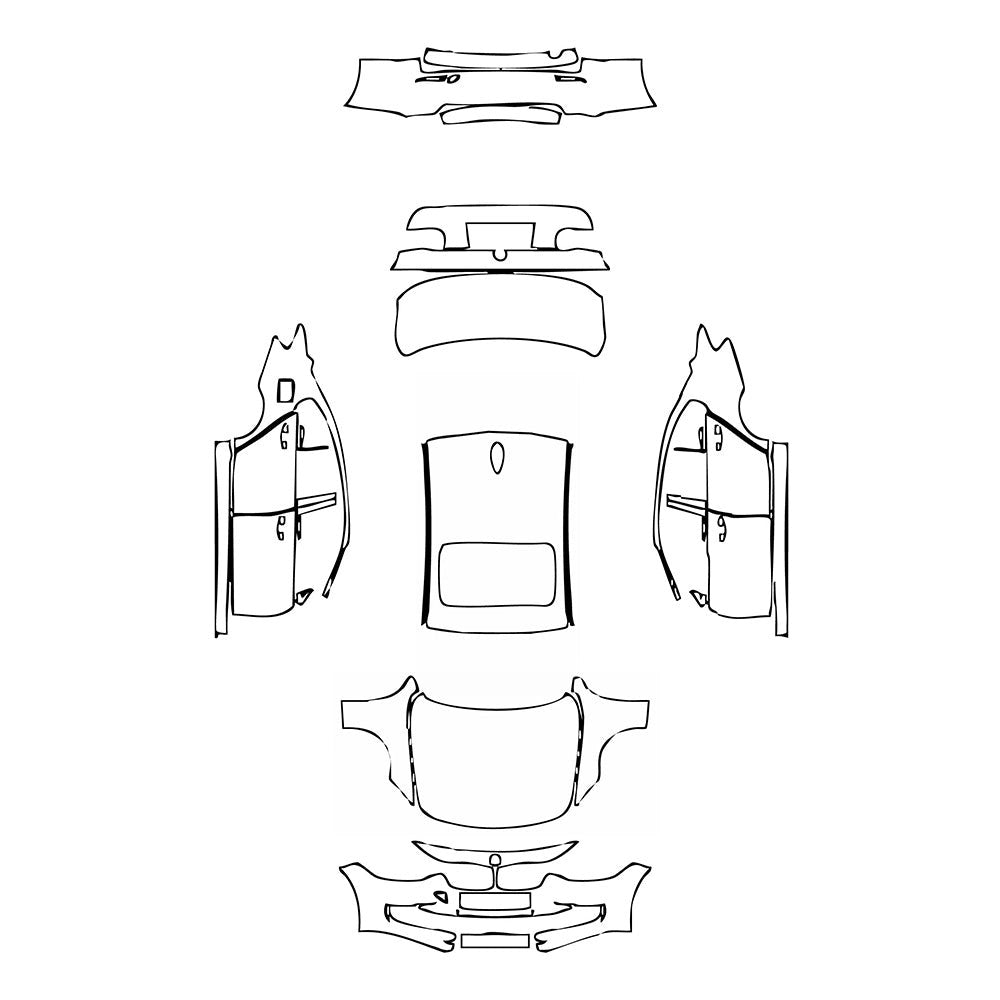 PassgenaueLackschutzfolienPPFBMW3SeriesSedanBaseStandardWheelbase2013