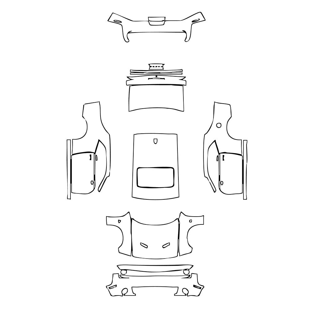 PassgenaueLackschutzfolienPPFDodgeChallengerStandardbodyRTSCATPACK2015