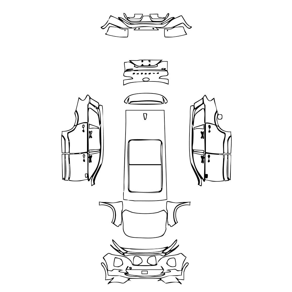 PassgenaueLackschutzfolienPPFHyundaiSantaFe(CN)2019