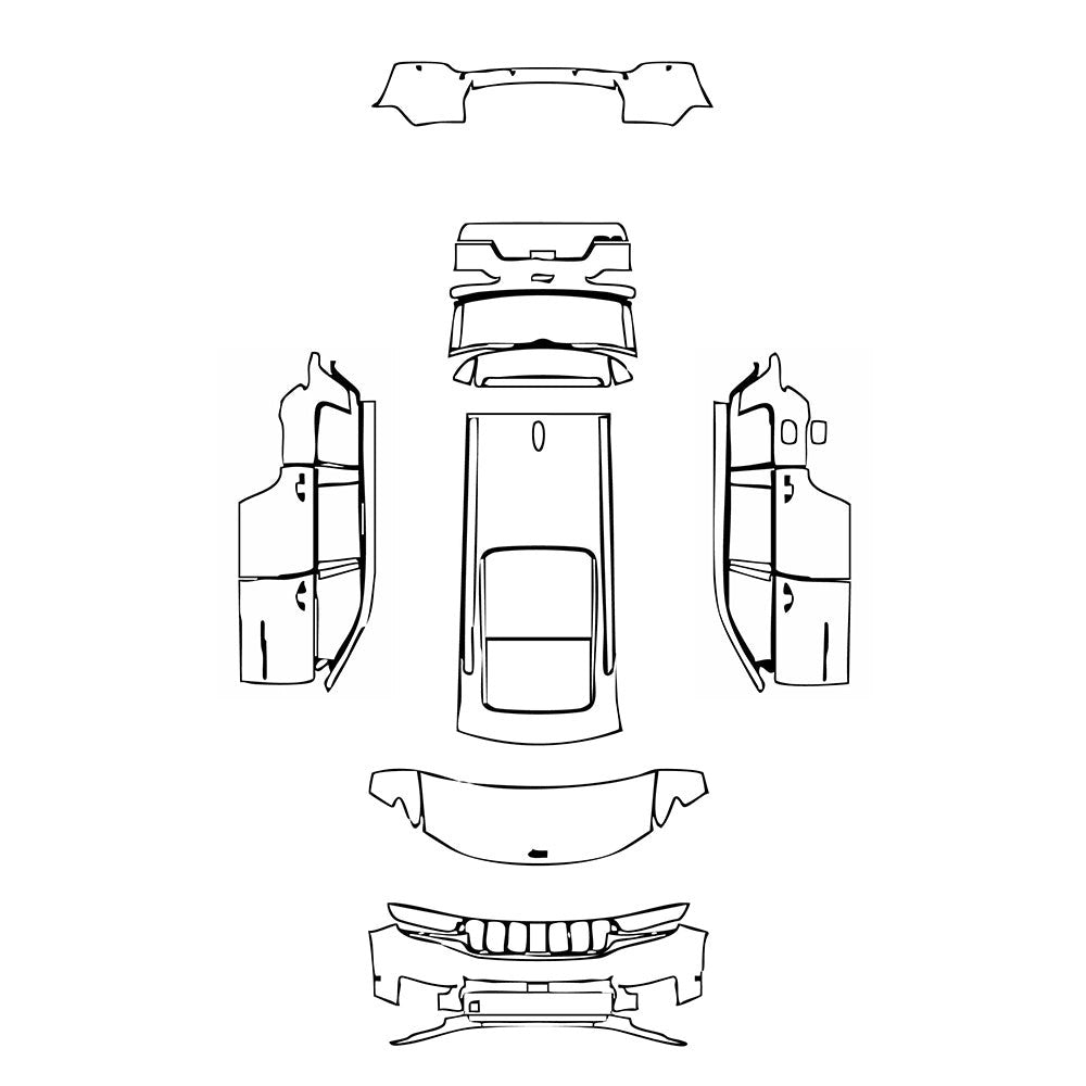 PassgenaueLackschutzfolienPPFJEEPGrandCherokeeGrandCherokeeL(3-row)Altitude2021