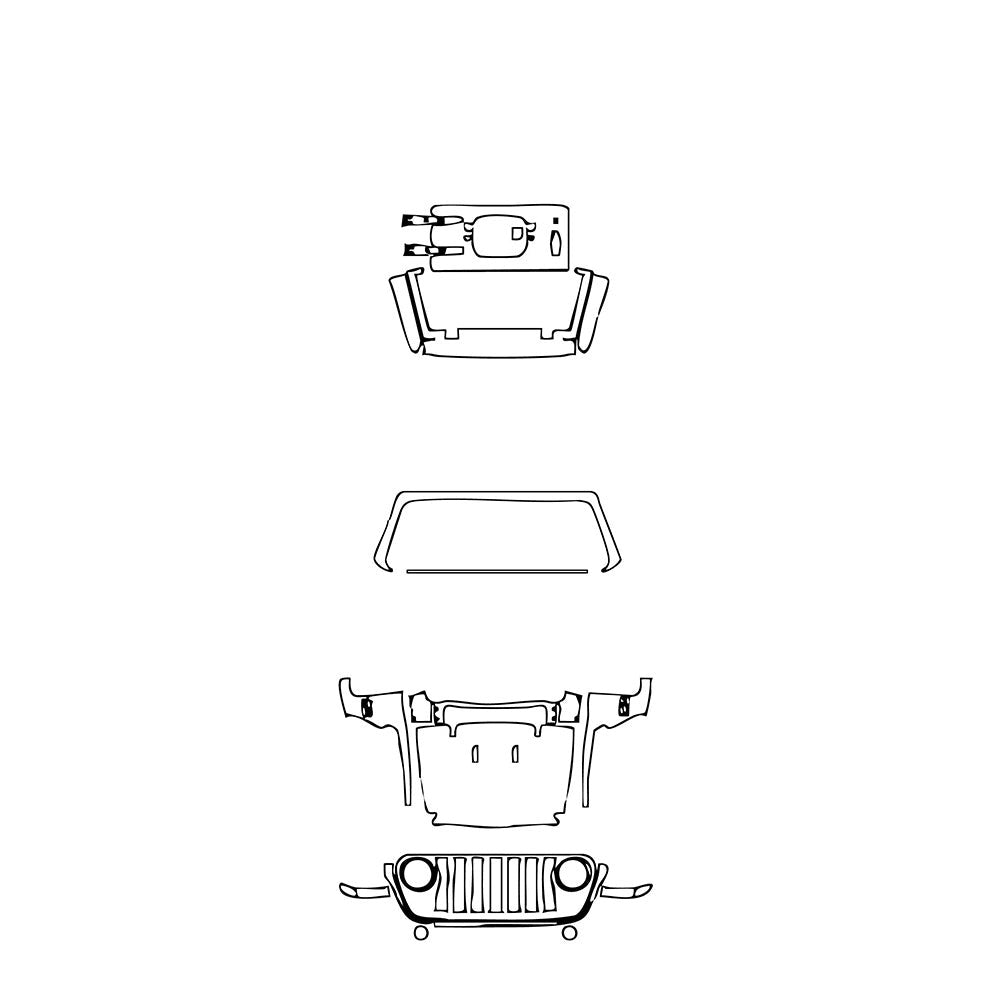 PassgenaueLackschutzfolienPPFJEEPWrangler2DoorWillysSport2021