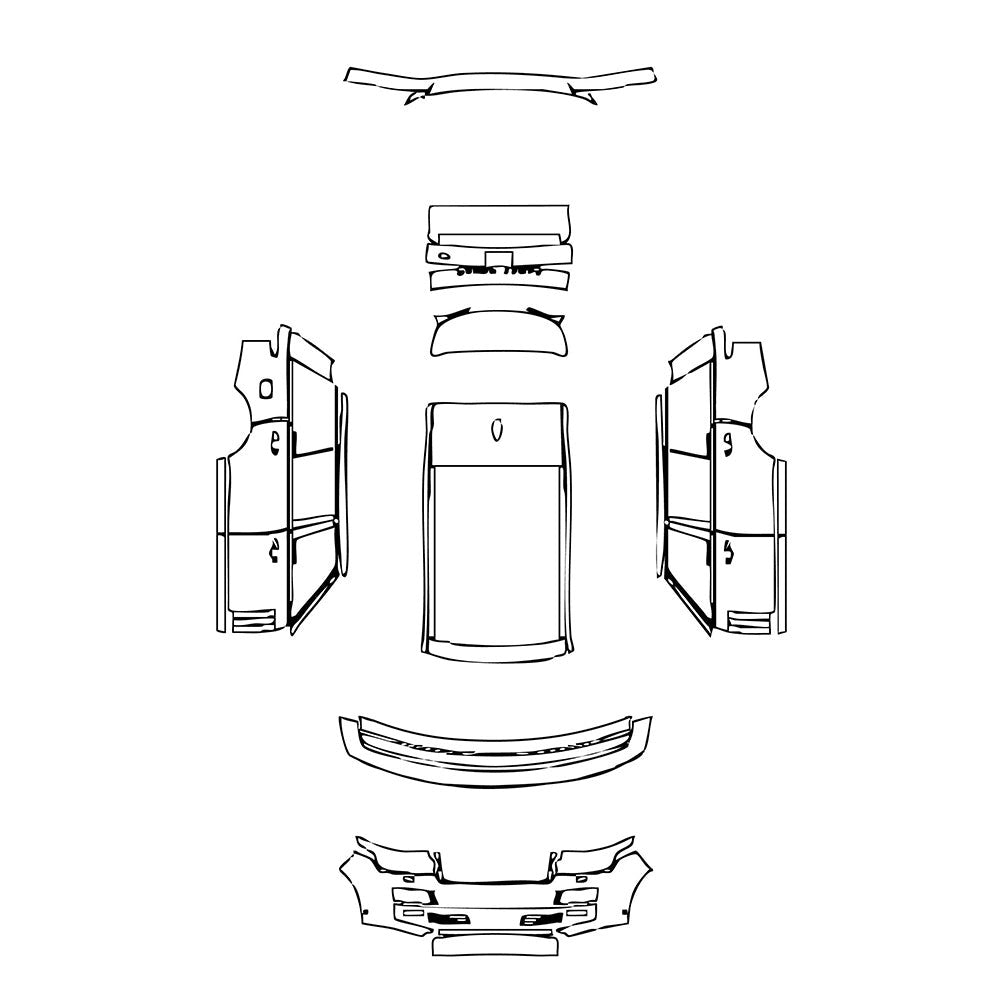 PassgenaueLackschutzfolienPPFLandRoverRangeRoverExtendedWheelbaseBase2016
