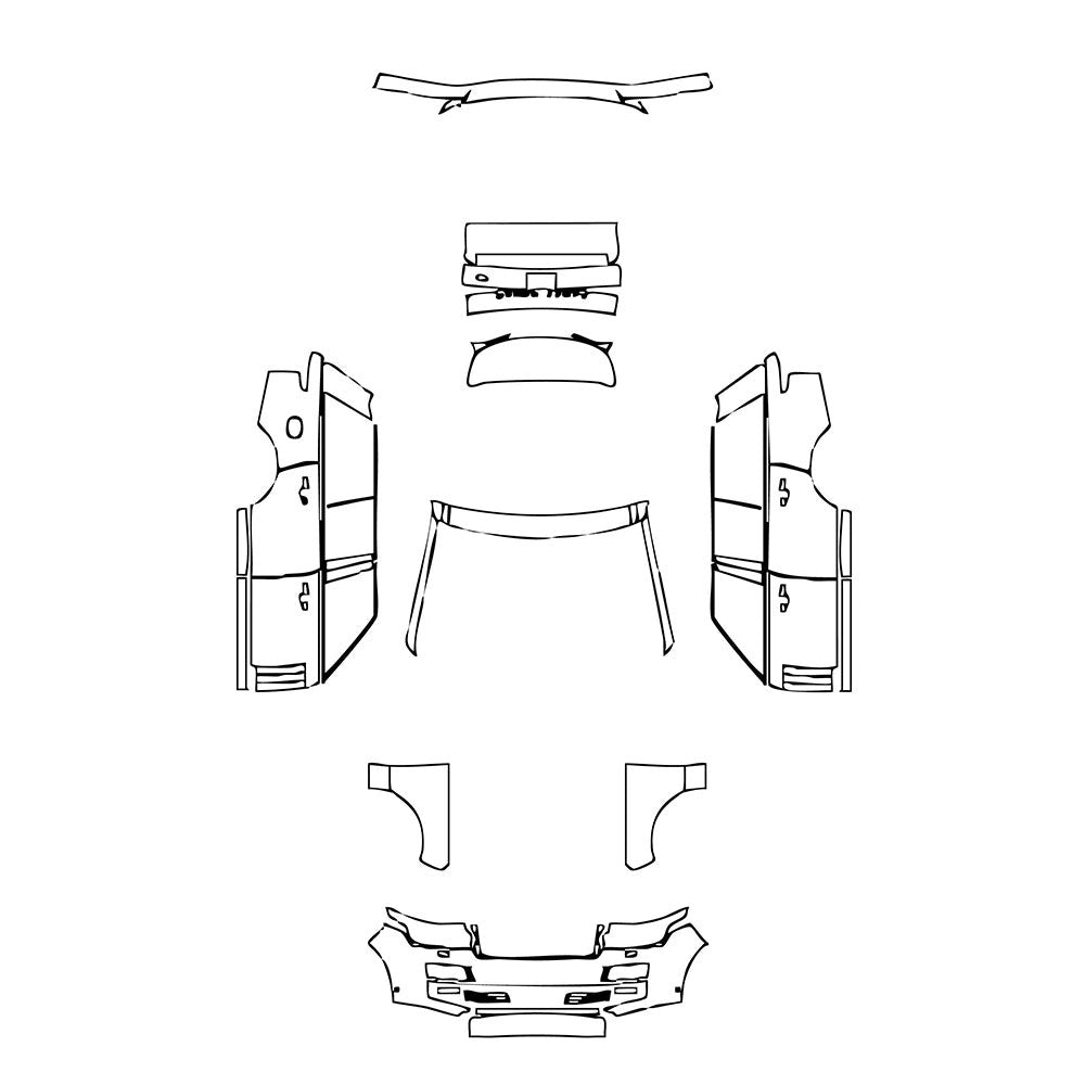 PassgenaueLackschutzfolienPPFLandRoverRangeRoverStandardWheelbaseBase2015