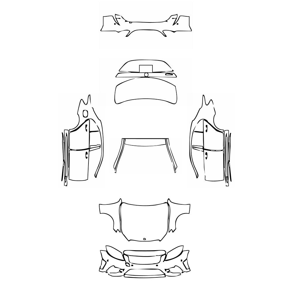PassgenaueLackschutzfolienPPFMercedes-BenzCClassSedanAMGLineStandardWheelbase2021