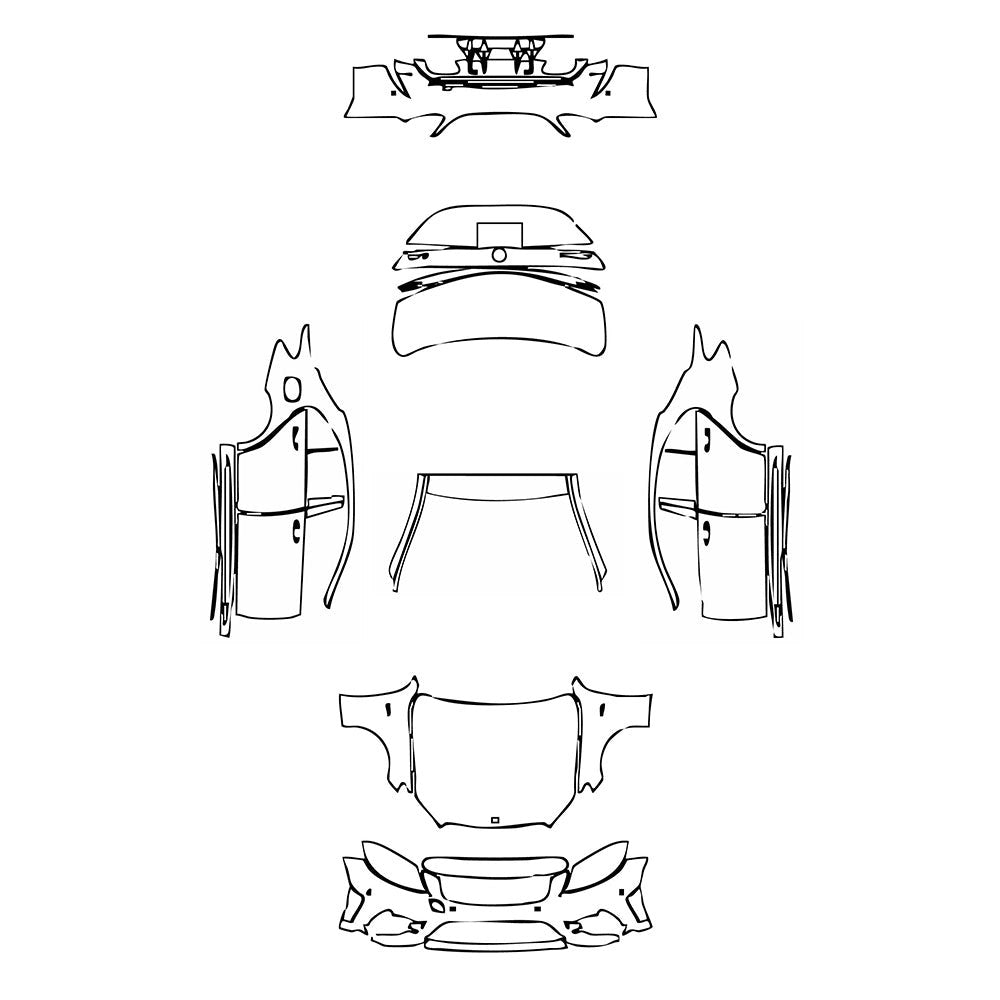 PassgenaueLackschutzfolienPPFMercedes-BenzCClassSedanAMGC432021