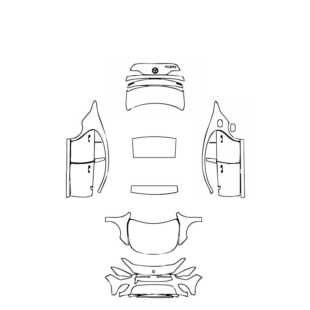 PassgenaueLackschutzfolienPPFMercedes-BenzCLACoupeBase2021