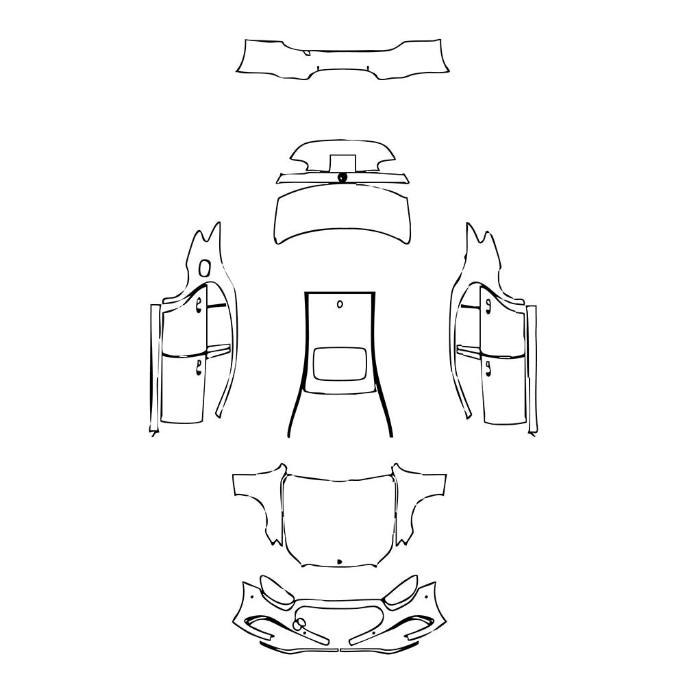 PassgenaueLackschutzfolienPPFMercedes-BenzEClassSedanLuxuryStandardWheelbase2021
