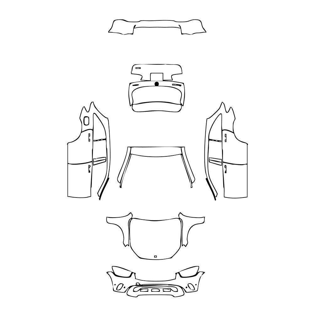 PassgenaueLackschutzfolienPPFMercedes-BenzGLCSUVStandardWheelbase(GLC)Base2021