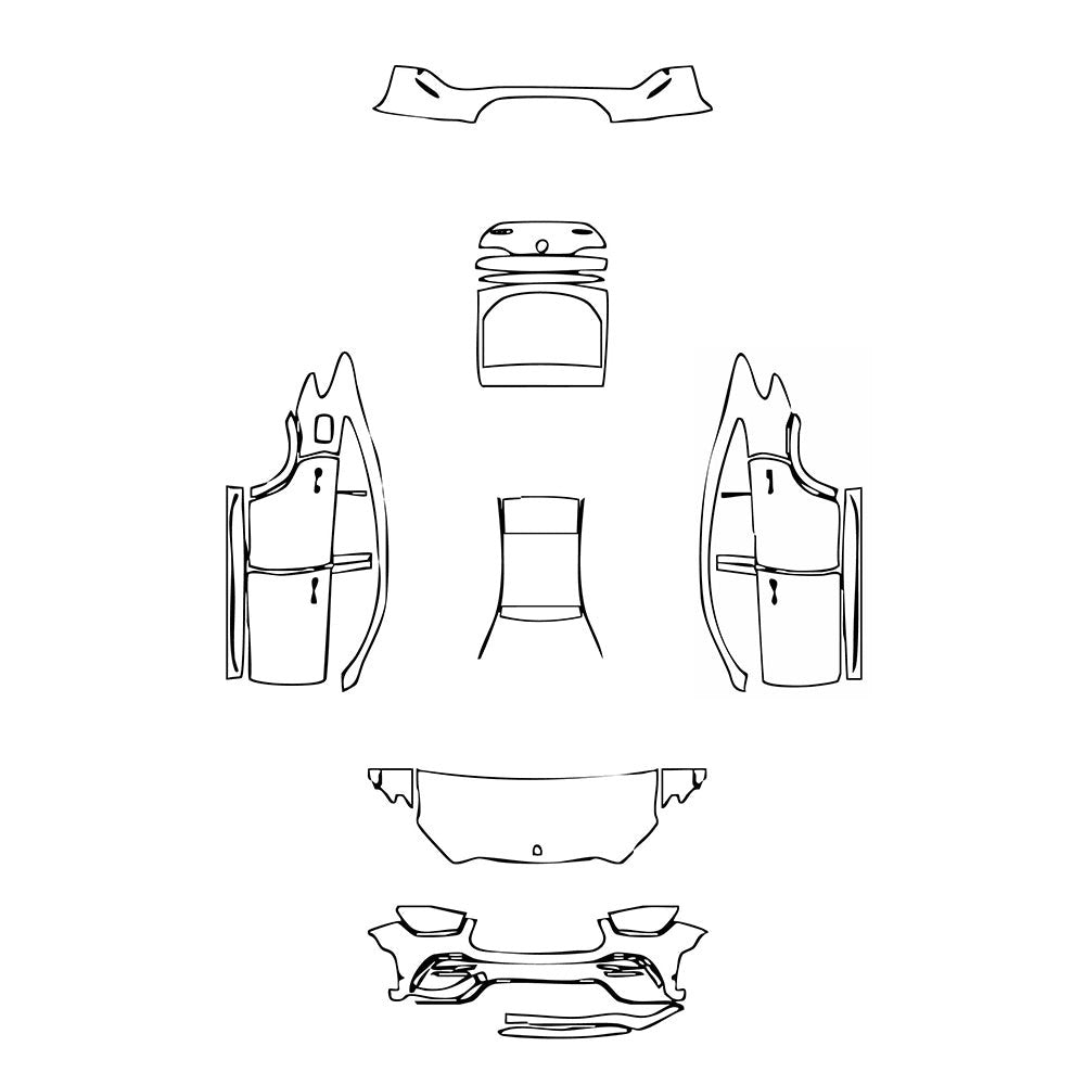 PassgenaueLackschutzfolienPPFMercedes-BenzGLEGLECoupeAMGGLE532021