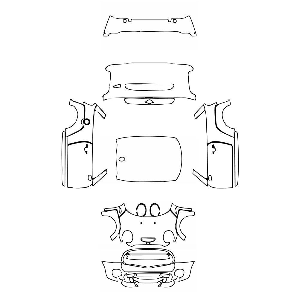 PassgenaueLackschutzfolienPPFMINIMINIHardtop2DoorJohnCooperWorks(JCW)GP2021
