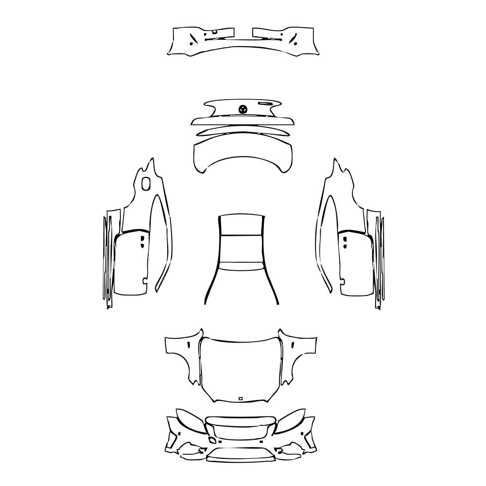 PassgenaueLackschutzfolienPPFMercedes-BenzCClassCoupeAMGC432020