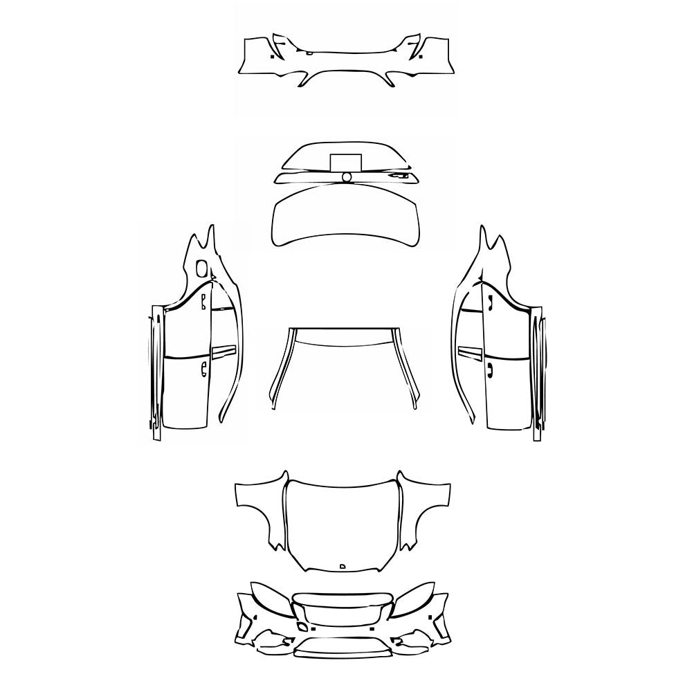 PassgenaueLackschutzfolienPPFMercedes-BenzCClassSedanAMGLineExtendedWheelbase2020