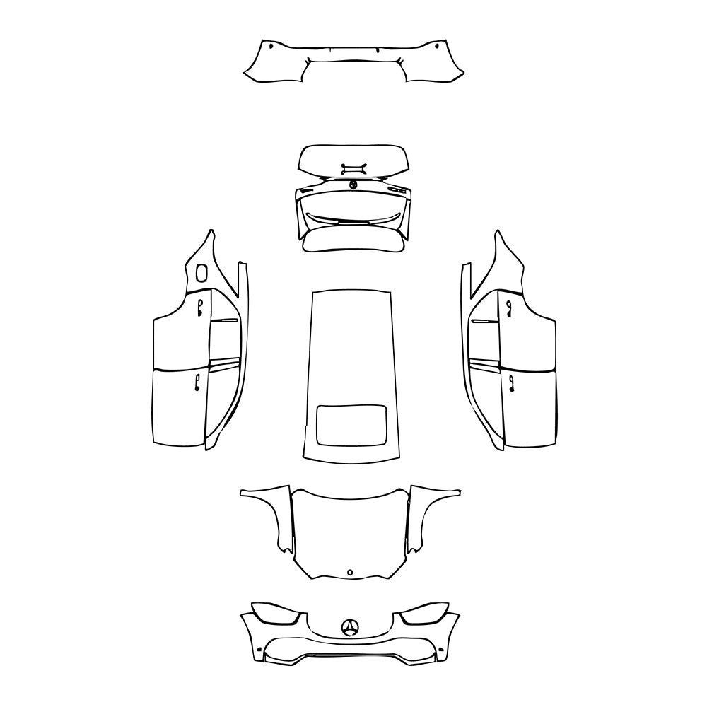 PassgenaueLackschutzfolienPPFMercedes-BenzGLEGLESUVBase2020