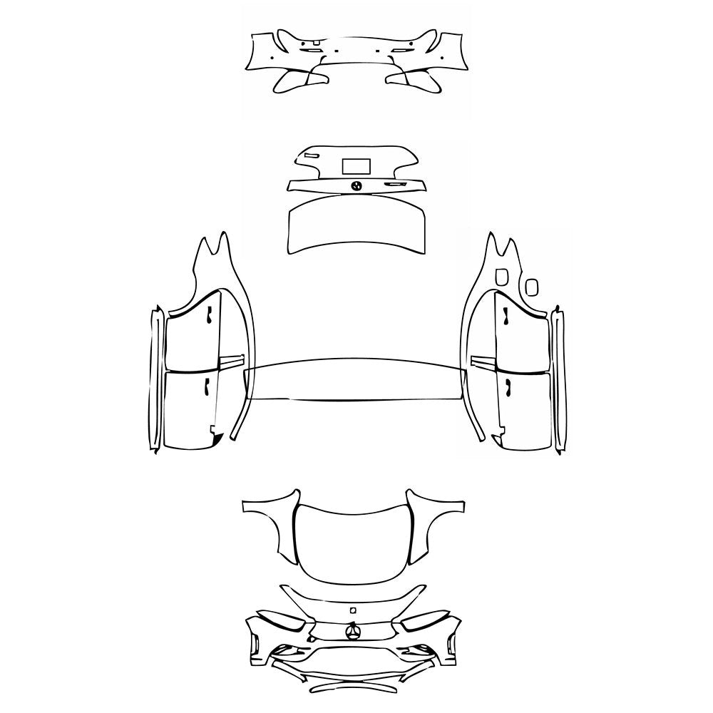 PassgenaueLackschutzfolienPPFMercedes-BenzAClassSedanAMGLineExtendedWheelbase(Chineseonly)2019
