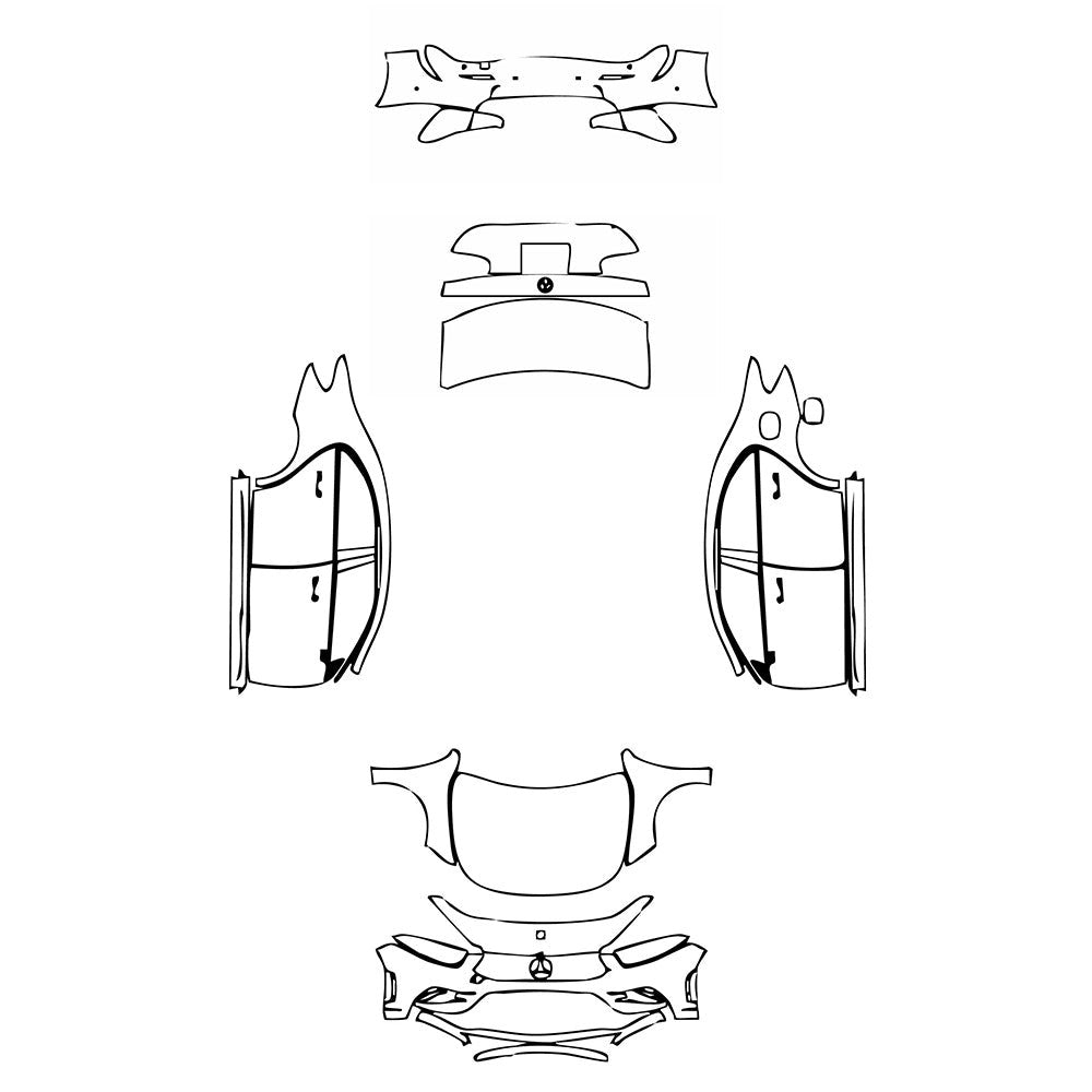 PassgenaueLackschutzfolienPPFMercedes-BenzAClassSedanAMGLineStandardWheelbase2019