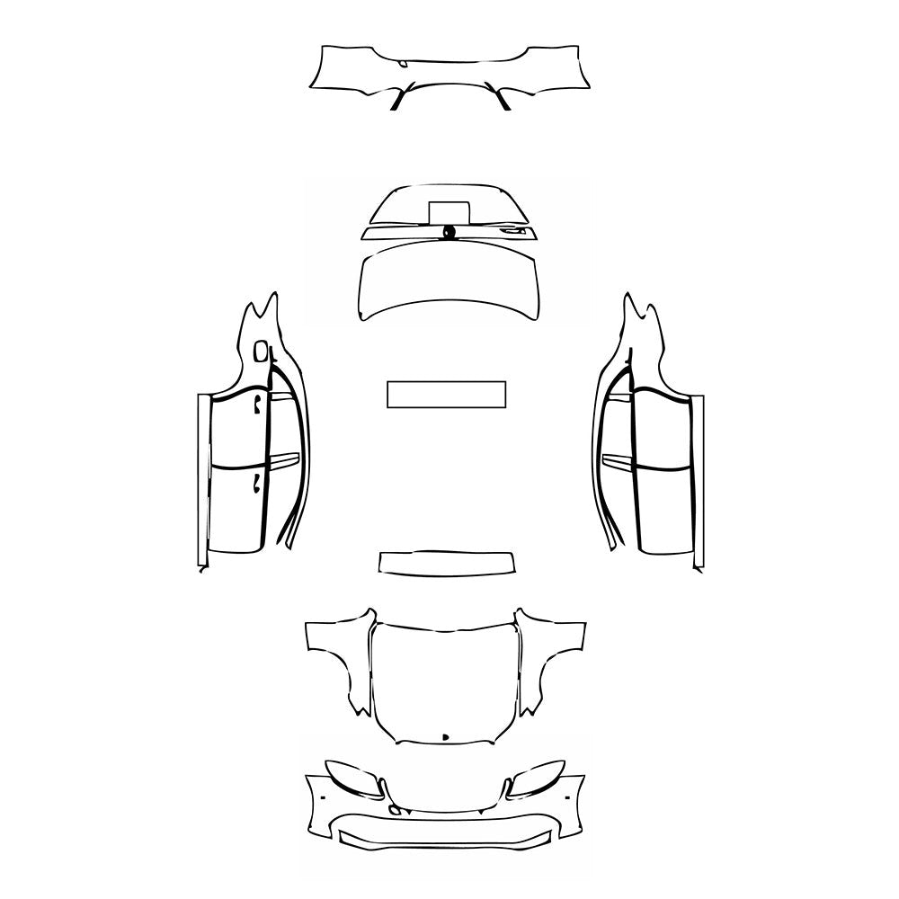 PassgenaueLackschutzfolienPPFMercedes-BenzEClassSedanLuxuryExtendedWheelbase2019