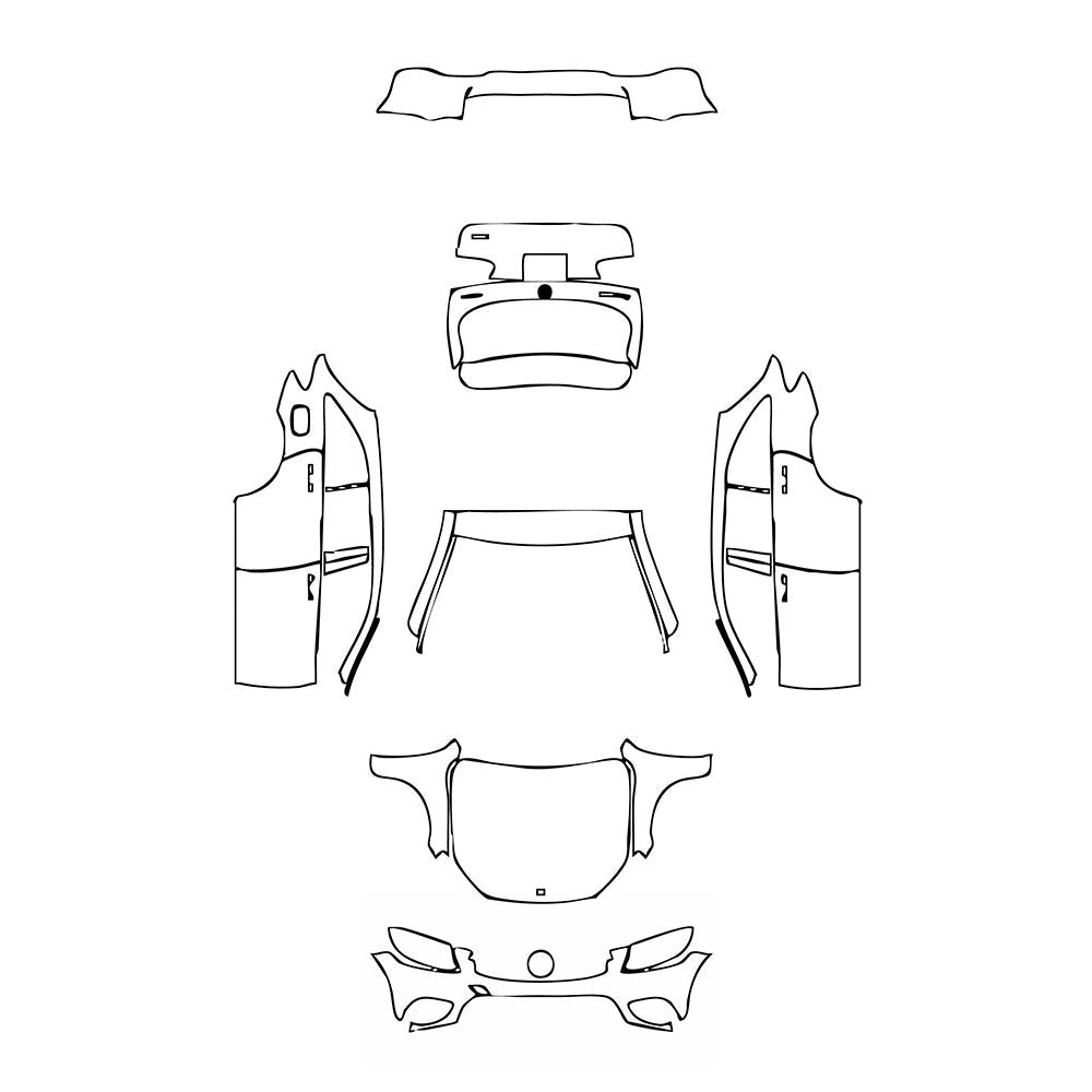 PassgenaueLackschutzfolienPPFMercedes-BenzGLCSUVStandardWheelbase(GLC)Base2019