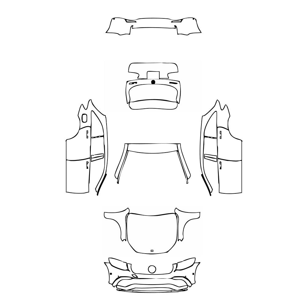 PassgenaueLackschutzfolienPPFMercedes-BenzGLCSUVAMGGLC632019