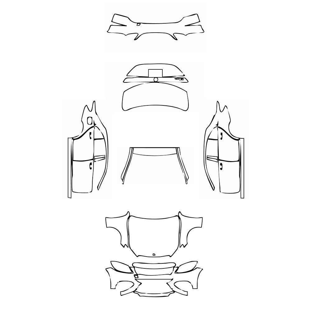 PassgenaueLackschutzfolienPPFMercedes-BenzCClassSedanBaseExtendedWheelbase2017