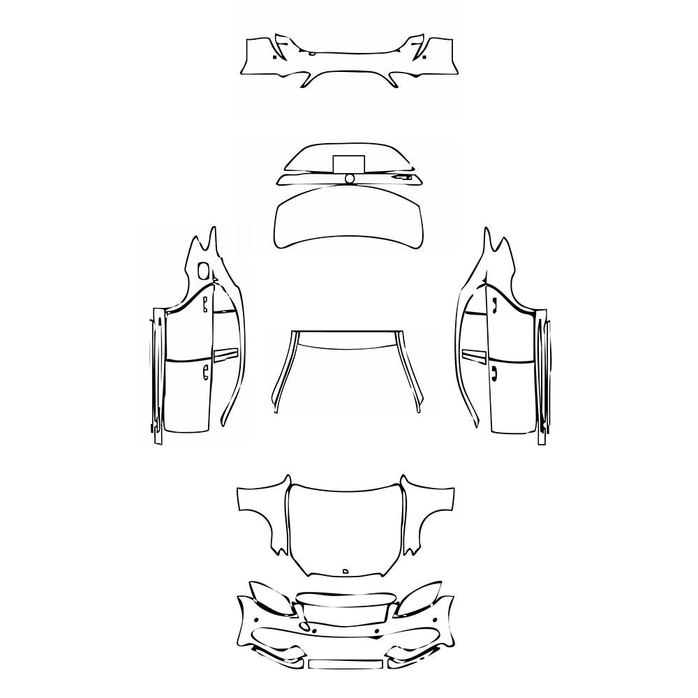 PassgenaueLackschutzfolienPPFMercedes-BenzCClassSedanSportExtendedWheelbase2017