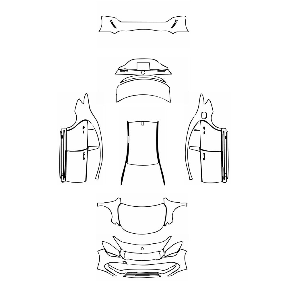 PassgenaueLackschutzfolienPPFMercedes-BenzCLACoupeAMGCLA452017