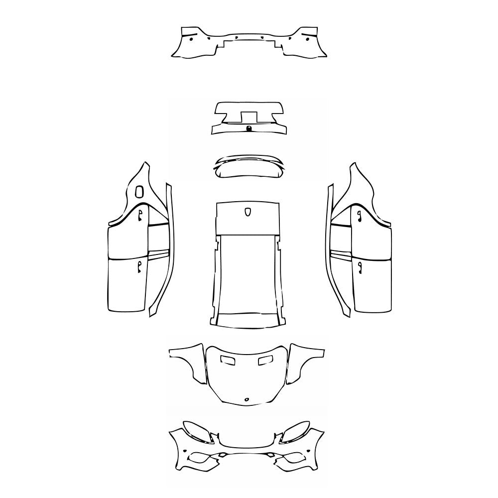 PassgenaueLackschutzfolienPPFMercedes-BenzGLEGLESUVAMGGLE432017