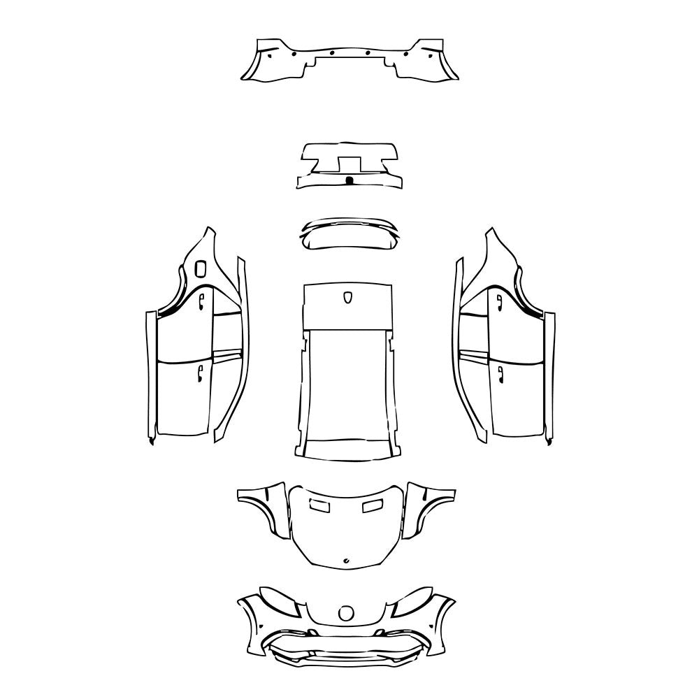 PassgenaueLackschutzfolienPPFMercedes-BenzGLEGLESUVAMGGLE63S2017