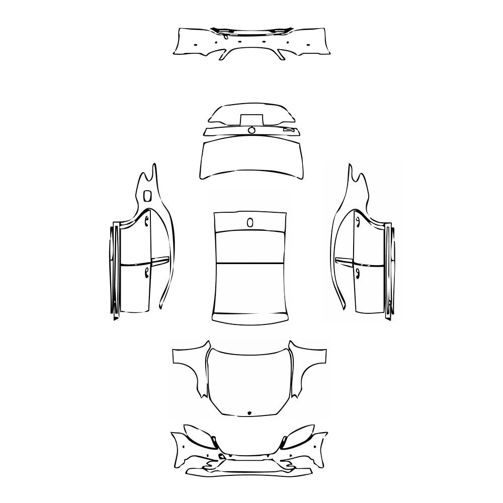 PassgenaueLackschutzfolienPPFMercedes-BenzSClassSedanSportExtendedWheelbase2017